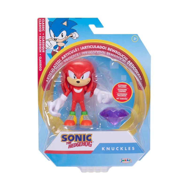 Sonic Knuckles with Purple Chaos Emerald Action Figure, 3 of 8