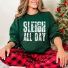 Sleigh All Day Block Distressed - Women's Graphic Sweatshirt - 3 of 4