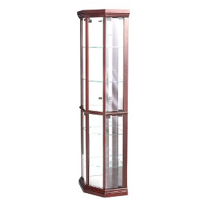 Acme Furniture Huxley Decorative Storage Cabinet Cherry Finish - 1 of 4