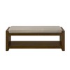 KWPZQEB Large Rectangular Upholstered Linen Fabric Ottoman Bench, Padded Bench with Solid Wood Shelf- for Bedroom Living Room - 4 of 4