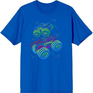 Neon BIg Wheel Trucks Adult Crew Neck Short Sleeve Tee - 1 of 2