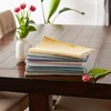 Design Imports Light Gray Eco-Friendly Chambray Fine Ribbed Table Runner 13X72 Inches - 3 of 4