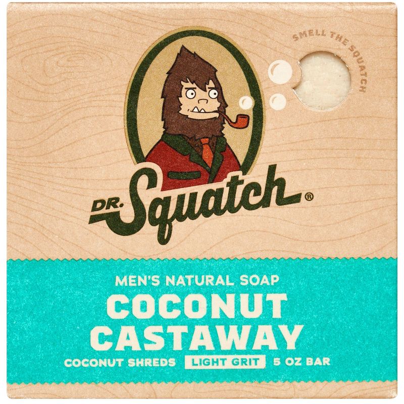 DR. SQUATCH Men&#39;s All Natural Bar Soap - Coconut Castaway - 5oz, 1 of 8