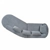 VAISP-Modern 2-Piece Curved Green Sectional Sofa with Chaise Lounge, High-Density Sponge, Pearl Upholstery, Right-Facing for Living Room - 4 of 4
