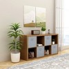 PAGED 8-Cube Storage Organizer,2x4 Cube Bookcase with Open Back Design,57.5''Tall MDF Shelves for Office - 2 of 4