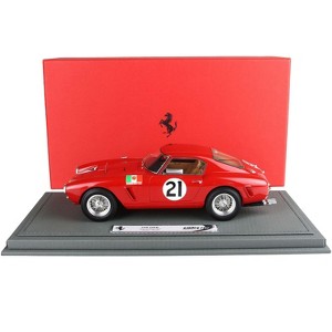 Ferrari 250 SWB #21 "Beurlys" "24 Hours of Le Mans" (1960) with DISPLAY CASE Ltd Ed 1/18 Model Car by BBR - 1 of 4