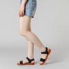 Allegra K Women's Crisscross Straps Open Toe Ankle Strap Flat Sandals - 2 of 4