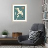 Amanti Art Seagull Block Print II by Jacob Green Wood Framed Wall Art Print - 3 of 4