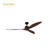 Famapy 65 - Inch Wooden Blade Ceiling Fan Reversible Rotation for Year - Round Comfort - 4 of 4