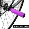 Unique Bargains Universal Aluminum Alloy BMX MTB Bike Bicycle for 3/8" Axles Rear Foot Pegs Footrests 1 Pair - 3 of 4