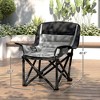 Camping Chair for Adults, Portable Folding Camping Chair with Side Pockets, Cup Holders, Carry Bag - 3 of 4