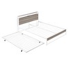Okak Platform Bed Frame with Metal Slats Bed with Trundle USB Ports No Springs Required Easy Assembly - 4 of 4