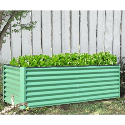 Sevobal Planters Raised Garden Bed Outdoor Planter Garden Boxes Large Planter Box for Garden Vegetable Fruit Flower, Green, 70.87"*35.43"*23.62"