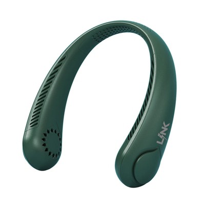 Link Neck Fan Bladeless Wrap Around Wearable Personal Cooling Fan 360° Hands Free Rechargeable 4000mAh Battery Low Noise 3 Modes