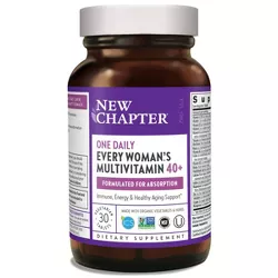 New Chapter Women's 40+ One Daily Multivitamin Tablets - 30ct