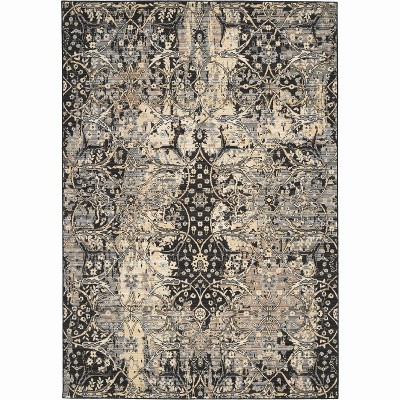 Majestic Vintage Medallion Wool Blend Area Rug 5'6" x 8'