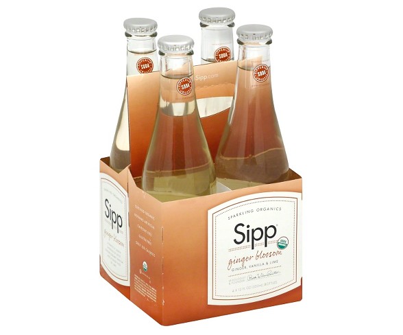 Sipp Organic Ginger Blossom - 4pk/12 fl oz Glass Bottles
