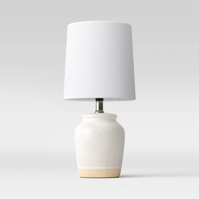 Textural Ceramic Mini Lamp (Includes LED Light Bulb)White - Threshold™