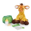 Melissa & Doug 11" Baby Giraffe Plush Stuffed Animal with Pacifier, Diaper, Baby Bottle - 4 of 4