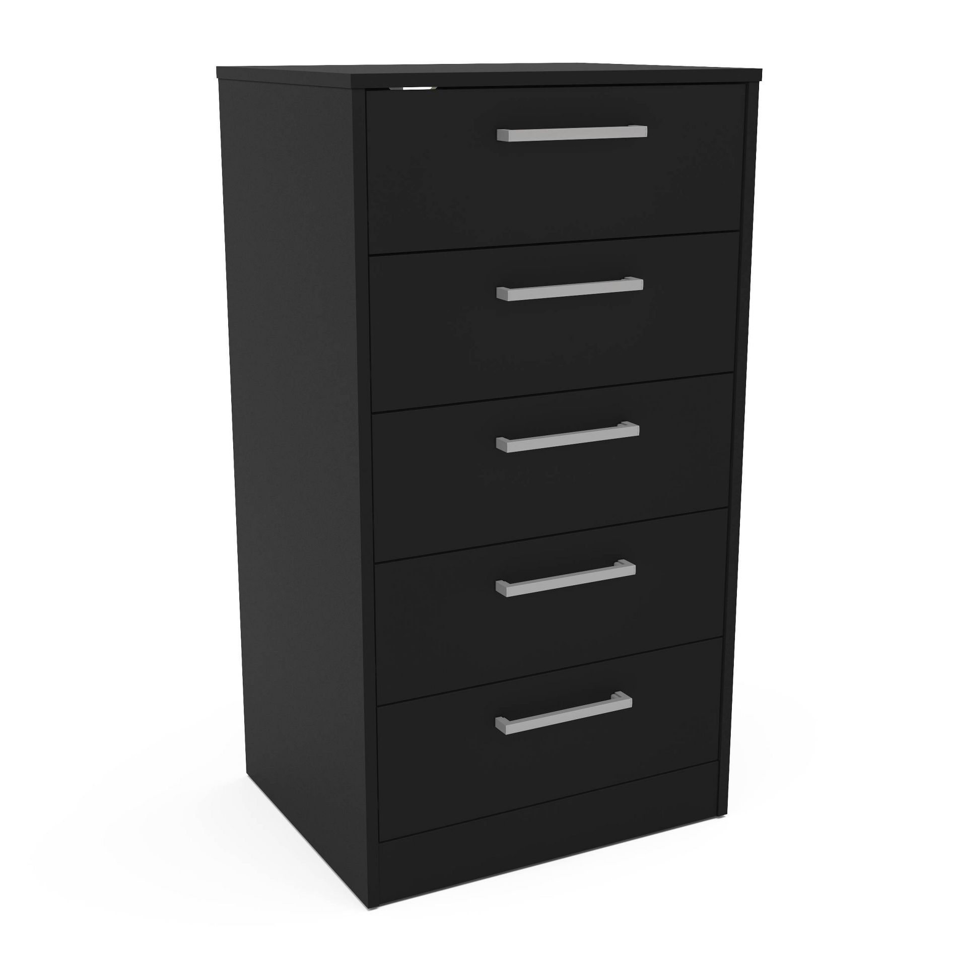 Polifurniture Juliette 5 Drawer Dresser Black