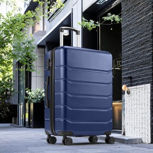 FONTOI 20/24/28 Inch Luggage Blue Expandable Hardshell Suitcase Carry On Luggage Checked Luggage, Stylish Rolling Luggage With TSA Lock - 1 of 4