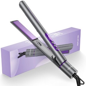 NEXPURE Flat Iron Professional Salon 2-in-1 Ceramic Hair Straightener and Curler - 1 of 4