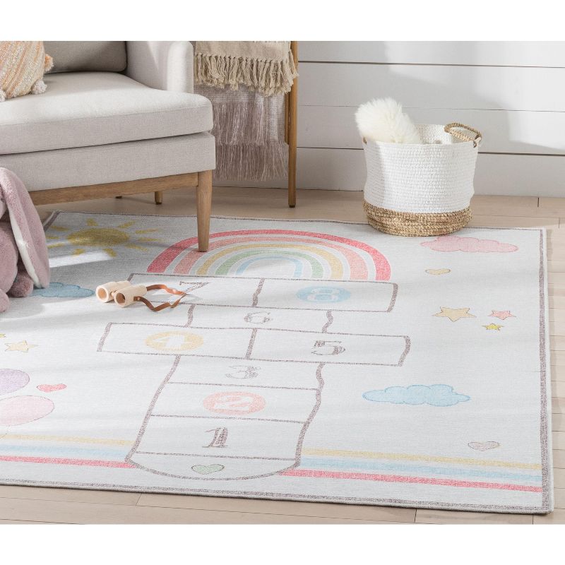 Well Woven Hopscotch Area Rug Playmat Apollo Kids Collection, 3 of 10