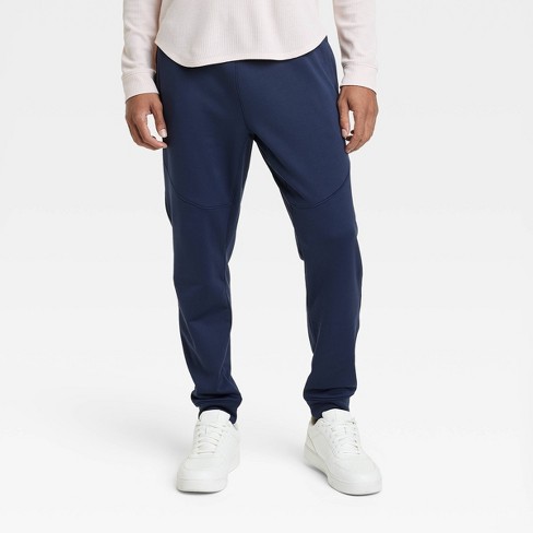 Men's Cotton Fleece Joggers - All In Motion™ Navy Blue S