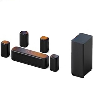 Itopfox 7.1ch Sound Bar with Subwoofer, Virtual Surround Sound System for TV, Includes 4 Surround Speakers, 330W Peak Power, App Control, Opt/AUX/BT - 1 of 4