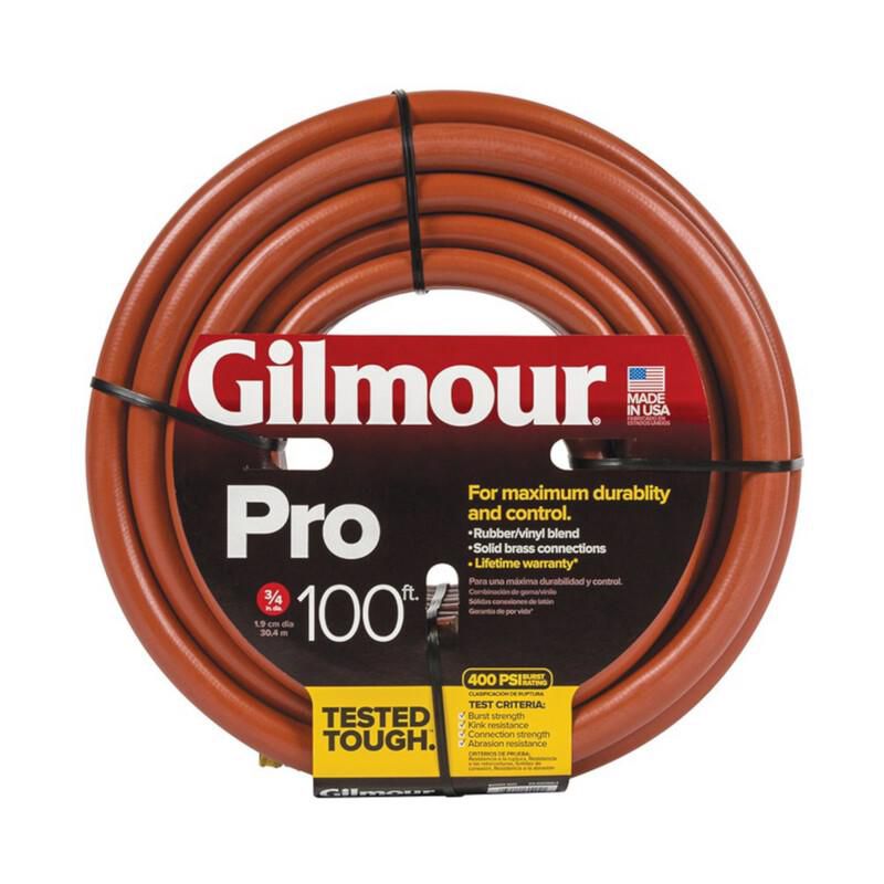 Gilmour Pro 3/4 in. D X 100 ft. L Professional Grade Commercial Grade Hose Red, 1 of 4