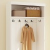 Famapy White Hall Tree Shelf Rack Shoe Storage Coat Organizer Cabinet - 4 of 4