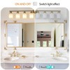 Maliang Modern Vanity Mirror Light, Frosted White Glass with Gold Iron Frame (Bulb Not Included) - 4 of 4