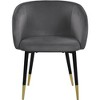Meridian Furniture,Louise Velvet Dining Chair - 3 of 4