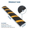 6 ft Speed Bumps Wite End for Road,Heavy-Duty 25,000 LBS Capacity Traffic Rubber Speed Humps with 2 Channel Floor Cord Cover for Asphalt Concrete - 3 of 4