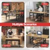 Huxxion 48" Adjustable Work Bench, Heavy Duty Chipboard Work Table with Power Outlet - 4 of 4