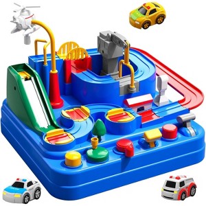 TEMI Boys Toys Car Track, Kids Race Track City Adventurous Toy Girls - Car Toys with 3 Cars, Birthday Gifts Toys for Boys 3-5 Years Old - 1 of 3