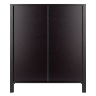 Espresso Brown Transitional 3-Tier Wood Bookshelf