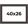 PosterPalooza | 3.5" Wide Ornate Brown Picture Frame - UV Acrylic, Backing Board, Hanging Hardware Included - 2 of 4