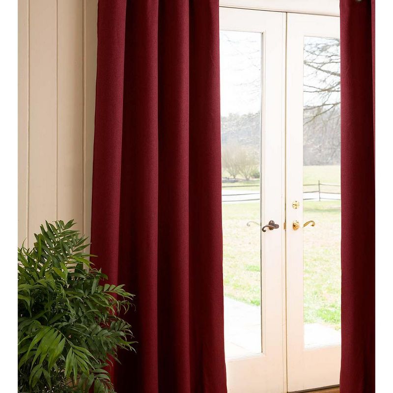 Madison Double-Blackout Back-Tab Curtain Pair, 40"W x 54"L per panel, 2 of 3