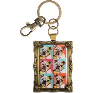 Pavilion Gift Company - Bulldog - Woofhol - 2" x 2.75" Keychain - Bag Accessories - 1 of 4