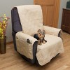 Pet Protector Furniture Covers - 100% Waterproof Recliner Chair Cover for Dogs or Cats – Storage Pockets and Non-Slip Straps by PETMAKER (Tan) - 2 of 4