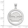 Black Bow Jewelry Sterling Silver Longwood Lancers NCAA Extra Large Pendant - 2 of 3
