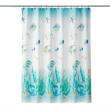 Ocean Watercolor Shower Curtain - SKL Home