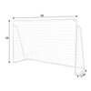 NAYSAYE Sports Nets and Rebounders PVC Tube Plastic Soccer Goal for Training and Entertainment, White - 3 of 4