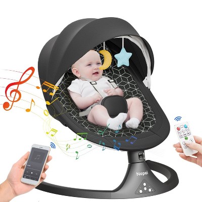 Napei Electric Baby Swing for Infants and Toddlers,with Bluetooth Music , 2 Seat Position,
5 Swing Angles with Gentle Speed