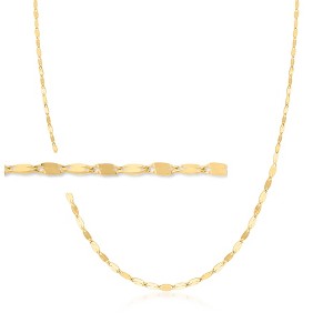 Ross-Simons Italian 10kt Yellow Gold Graduated Lumachina Chain Necklace - 1 of 4
