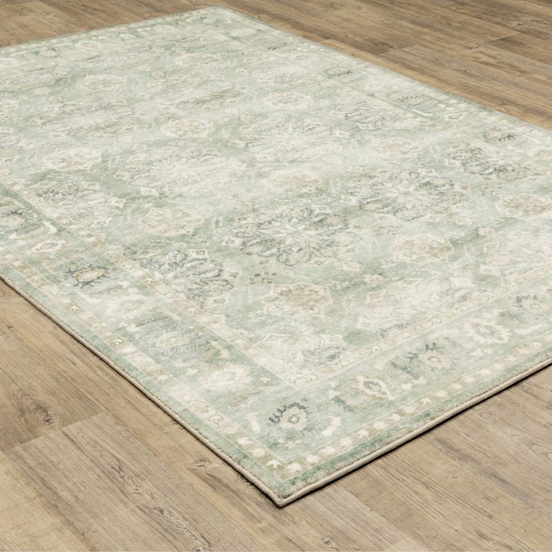Salina Muted Traditional Rug Silver/Ivory - Captiv8e Designs, 5 of 13