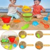 Beach Toys for Kids, Silicone Collapsible Foldable Beach Bucket Travel Beach Toys for Summer Outdoor Camping and Fishing Tub for Toddlers Boys Girls - 2 of 4
