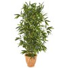 Nearly Natural 4.5-ft Bamboo Artificial Tree in Terra Cotta Planter (Real Touch) UV Resistant (Indoor/Outdoor) - 2 of 2
