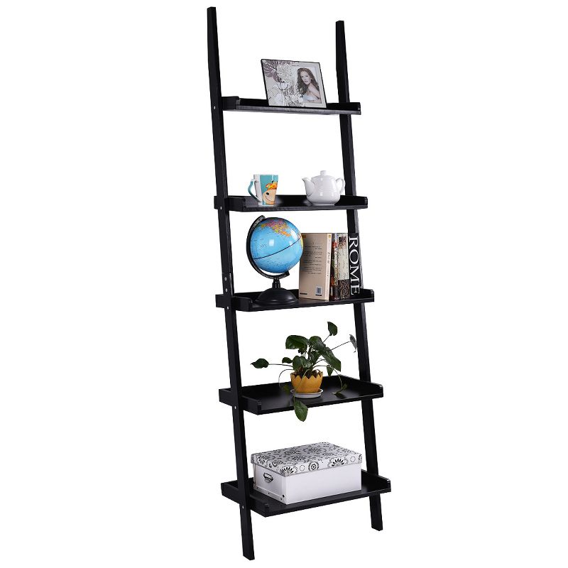 Tangkula 5 Layers Display Shelves Bookcase Shelving Unit Storage Wall Stand, 1 of 9